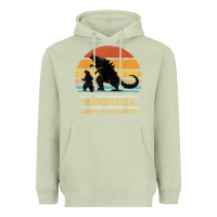 Matcha mens grandpazilla grandpa of monsters retro halloween christmas t shir Heavyweight Hoodie - linhVisuals