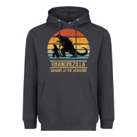 Smoke mens grandpazilla grandpa of monsters retro halloween christmas t shir Heavyweight Hoodie - linhVisuals