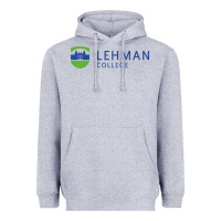 Heather Grey lehman college Heavyweight Hoodie - linhVisuals