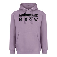 Lavender catfish meow funny catfishing fishing fisherman gift t shirt Heavyweight Hoodie - linhVisuals