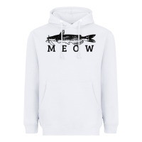 White catfish meow funny catfishing fishing fisherman gift t shirt Heavyweight Hoodie - linhVisuals