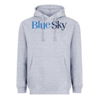 Heather Grey Blue Sky Studios Heavyweight Hoodie - linhVisuals