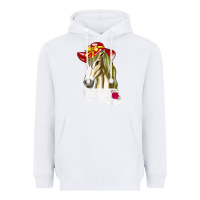 White derby day shirt 2022 horse derby party horse racing t shirt Heavyweight Hoodie - linhVisuals