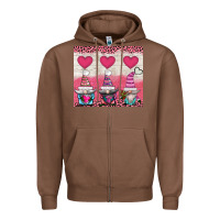 Chestnut v.d 3 gnomes and hearts Zipper Hoodie - AdoDesignShop