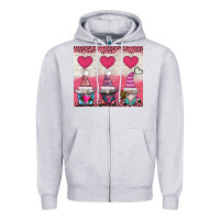 Heather Grey v.d 3 gnomes and hearts Zipper Hoodie - AdoDesignShop