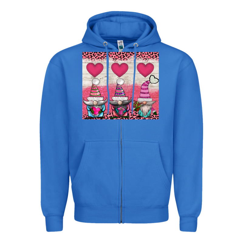 V.d 3 Gnomes And Hearts Zipper Hoodie by AdoDesignShop | Teevron