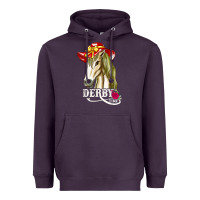 Plum derby day shirt 2022 horse derby party horse racing t shirt Heavyweight Hoodie - linhVisuals