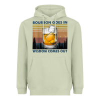 Matcha bourbon goes in wisdom comes out vintage t shirt Heavyweight Hoodie - linhVisuals