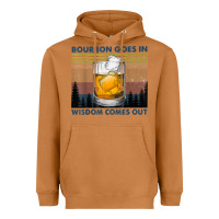 Meerkat bourbon goes in wisdom comes out vintage t shirt Heavyweight Hoodie - linhVisuals