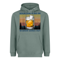 Sage bourbon goes in wisdom comes out vintage t shirt Heavyweight Hoodie - linhVisuals
