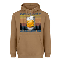 Toasted Coconut bourbon goes in wisdom comes out vintage t shirt Heavyweight Hoodie - linhVisuals
