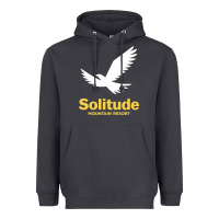 Smoke Solitude Mountain Resort Heavyweight Hoodie - linhVisuals
