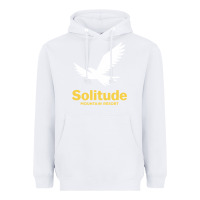 White Solitude Mountain Resort Heavyweight Hoodie - linhVisuals