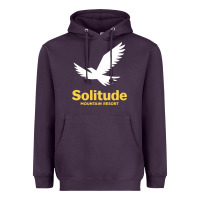 Plum Solitude Mountain Resort Heavyweight Hoodie - linhVisuals