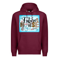 Burgundy Western Future Nurse Premium Hoodie - LillyAllenDesigns