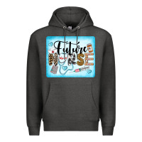 Charcoal Heather Western Future Nurse Premium Hoodie - LillyAllenDesigns