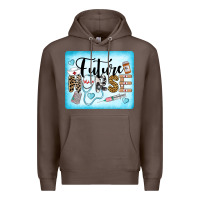Coffee Western Future Nurse Premium Hoodie - LillyAllenDesigns