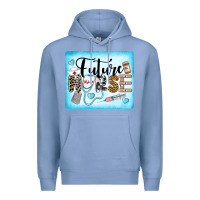 Colony Blue Western Future Nurse Premium Hoodie - LillyAllenDesigns