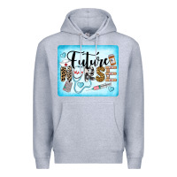 Heather Grey Western Future Nurse Premium Hoodie - LillyAllenDesigns