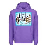 Purple Western Future Nurse Premium Hoodie - LillyAllenDesigns