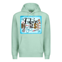 Seafoam Western Future Nurse Premium Hoodie - LillyAllenDesigns