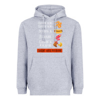Heather Grey chicken wing chicken wing hotdog and bologna shirt t shirt Heavyweight Hoodie - linhVisuals