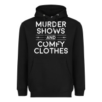 Black crime shows shirt, murder shows and comfy clothes t shirt Heavyweight Hoodie - linhVisuals