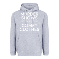 Heather Grey crime shows shirt, murder shows and comfy clothes t shirt Heavyweight Hoodie - linhVisuals