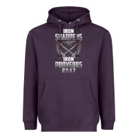 Plum iron sharpens iron quote proverbs 2717 christian cool gift t shirt Heavyweight Hoodie - linhVisuals