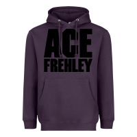 Plum the-ace-frehley-trouble-walkin-cool Heavyweight Hoodie - linhVisuals