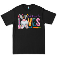 Black Oh how he loves us Easter Day Premium Tee - HowdyJamesFarm