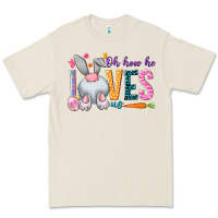 Bone Oh how he loves us Easter Day Premium Tee - HowdyJamesFarm
