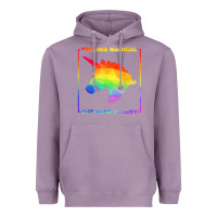 Lavender feeling magical but also stabby unicorn rainbow t shirt Heavyweight Hoodie - linhVisuals