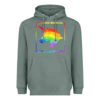 Sage feeling magical but also stabby unicorn rainbow t shirt Heavyweight Hoodie - linhVisuals