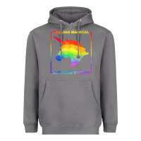 Storm feeling magical but also stabby unicorn rainbow t shirt Heavyweight Hoodie - linhVisuals