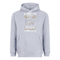Heather Grey mens hands off of my rod bass fishing fisherman t shirt Heavyweight Hoodie - linhVisuals