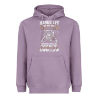 Lavender mens hands off of my rod bass fishing fisherman t shirt Heavyweight Hoodie - linhVisuals