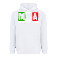 White mexican martial arts combat mexico fighter themed pullover hoodie Heavyweight Hoodie - linhVisuals