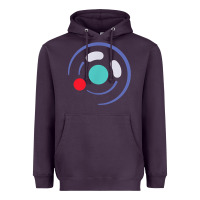 Plum minimalist game cube controller throwback retro gamer t shirt Heavyweight Hoodie - linhVisuals