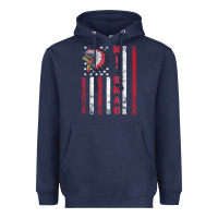 Navy mi’kmaq tribe native american flag mi’kmaq heritage related t shir Heavyweight Hoodie - linhVisuals