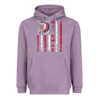 Lavender mi’kmaq tribe native american flag mi’kmaq heritage related t shir Heavyweight Hoodie - linhVisuals