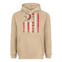 Mushroom mi’kmaq tribe native american flag mi’kmaq heritage related t shir Heavyweight Hoodie - linhVisuals
