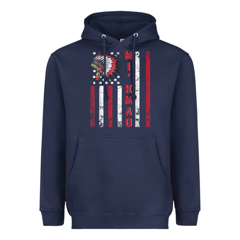 Mi’kmaq Tribe Native American Flag Mi’kmaq Heritage Related T Shir Heavyweight Hoodie by linhVisuals | Teevron