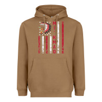 Toasted Coconut mi’kmaq tribe native american flag mi’kmaq heritage related t shir Heavyweight Hoodie - linhVisuals