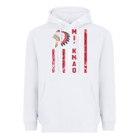 White mi’kmaq tribe native american flag mi’kmaq heritage related t shir Heavyweight Hoodie - linhVisuals