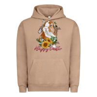 Pigment Burro happy easter with bunny and sunflowers Urban Hoodie - RanaPortraitStore