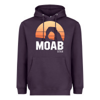 Plum moab utah arches national park vintage retro outdoor hiking pullover h Heavyweight Hoodie - linhVisuals