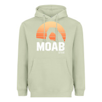 Matcha moab utah arches national park vintage retro outdoor hiking pullover h Heavyweight Hoodie - linhVisuals