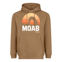 Toasted Coconut moab utah arches national park vintage retro outdoor hiking pullover h Heavyweight Hoodie - linhVisuals