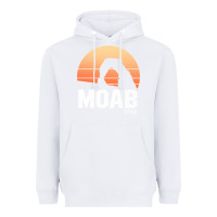 White moab utah arches national park vintage retro outdoor hiking pullover h Heavyweight Hoodie - linhVisuals